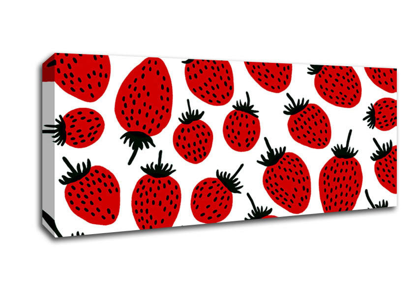 Red Raspberry Canvas Wall Art