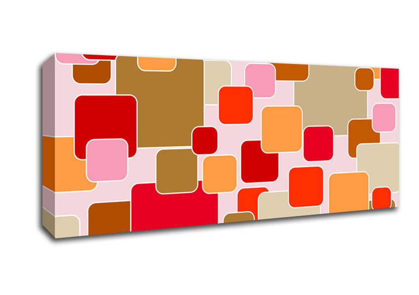 Colour Of Squares Canvas Wall Art