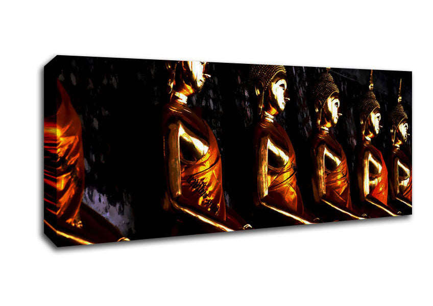 The Light Of The Golden Buddha Canvas Wall Art