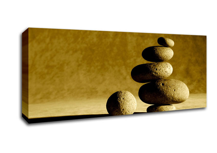 Golden Stone Age Canvas Wall Art
