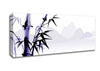 Purple Bamboo Mountains Canvas Wall Art