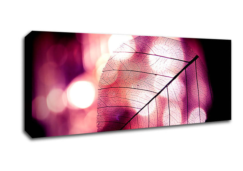 Sparkle Leaf Canvas Wall Art