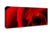 Red Rose Center Dew Canvas Wall Art