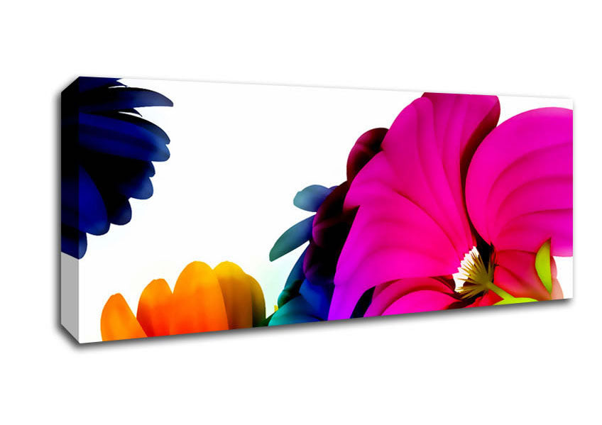 Vibrant Flower Glow Canvas Wall Art