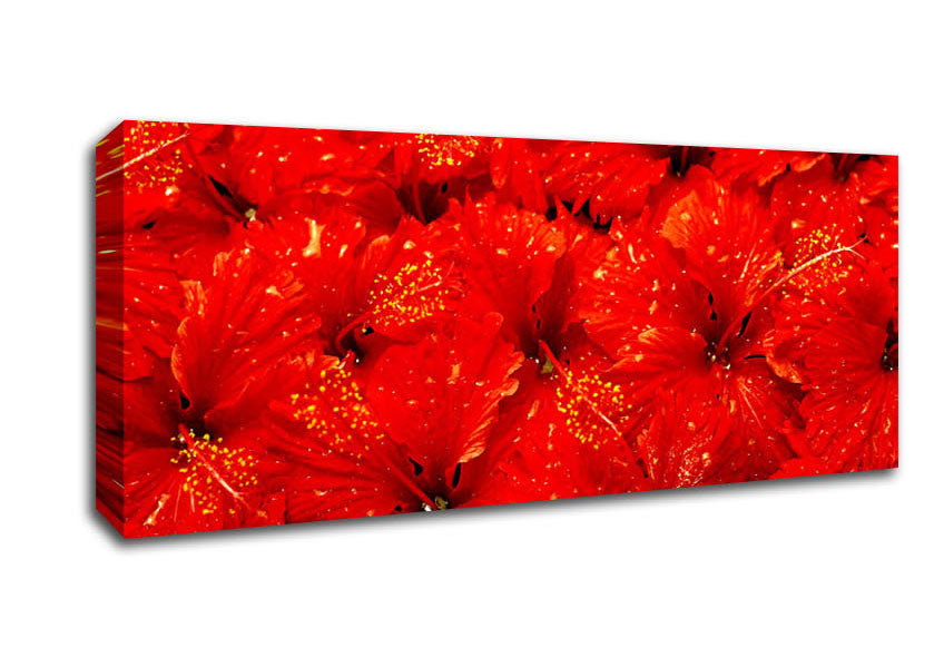 An Ocean Of Red Leaves Canvas Wall Art