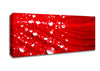 Red Water Droplets Canvas Wall Art