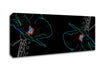 Abstarct Neon Floral 09 Canvas Wall Art