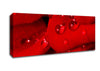 Red Petal Dew Drop Canvas Wall Art