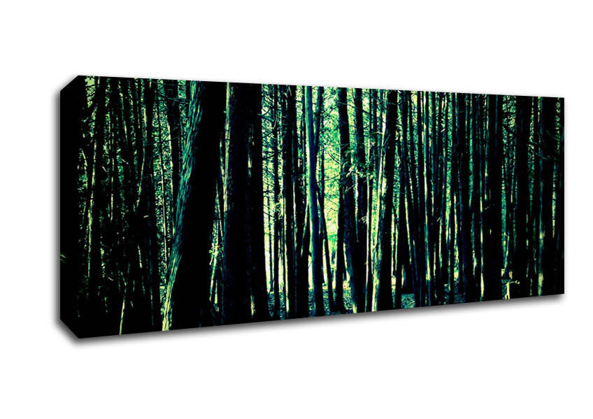 Emerald Green Woodland Canvas Wall Art