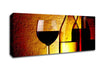 Wine Bottles And Glasses Canvas Wall Art