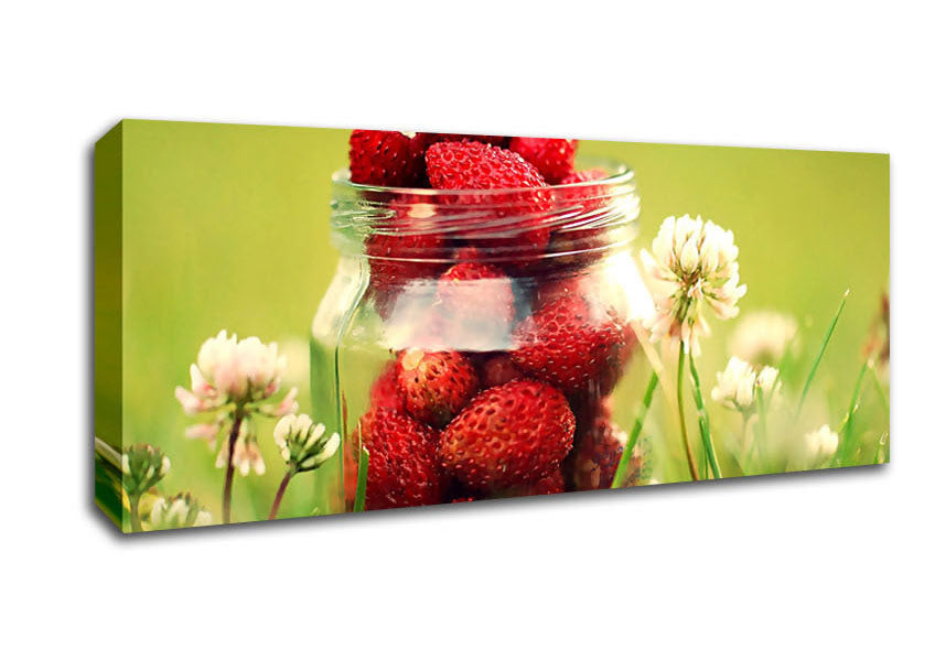 Strawberry Jar Canvas Wall Art