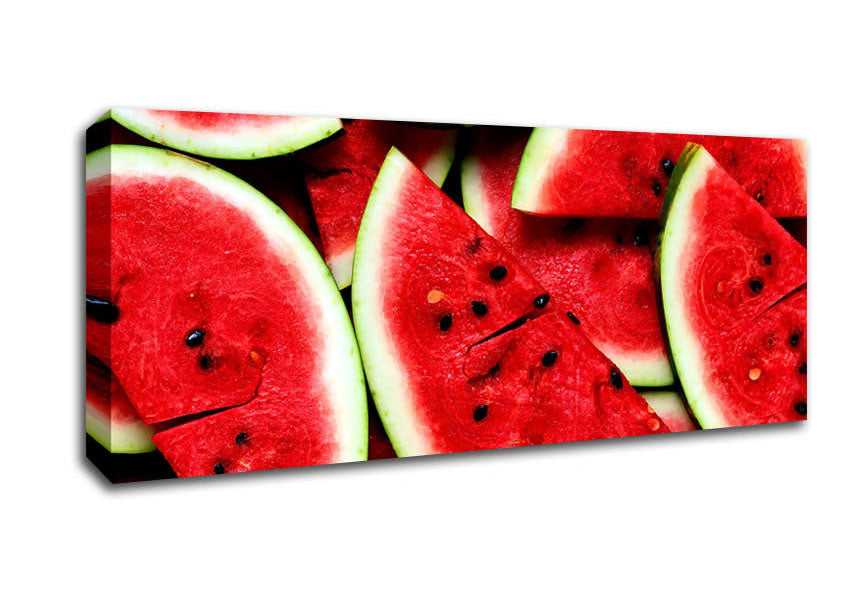 Sliced Watermelon Canvas Wall Art