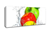 Apples Splashing Water Canvas Wall Art
