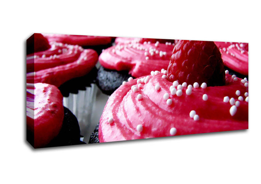 Pink Cupcakes Canvas Wall Art