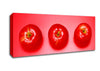 Red Apple Trio Canvas Wall Art