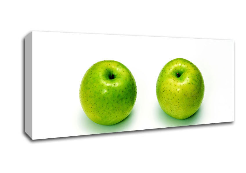 Apple Twins Canvas Wall Art