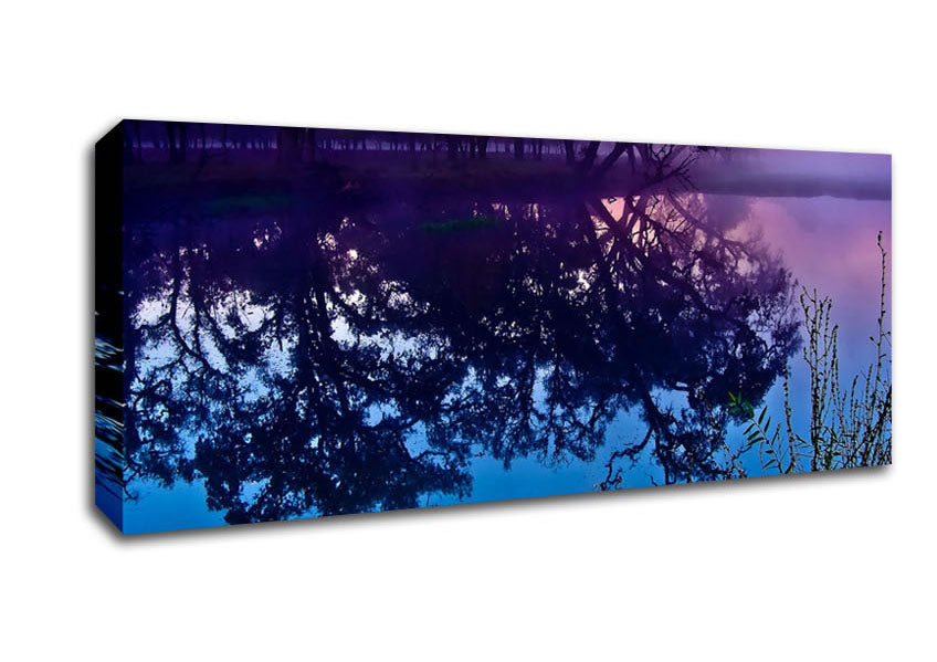 Mystic Reflections On The Lake Canvas Wall Art
