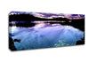 Calm Dusk Water Lily pads Canvas Wall Art