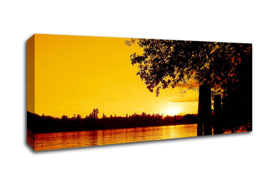 Peaceful River Calm Canvas Wall Art