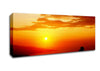 Morning Orange Sun Over The Ocean Canvas Wall Art