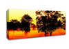 Orange Treeline Mist Canvas Wall Art