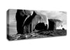 Boulders On Top Of The World B n W Canvas Wall Art