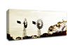 Windmills Sepia Canvas Wall Art