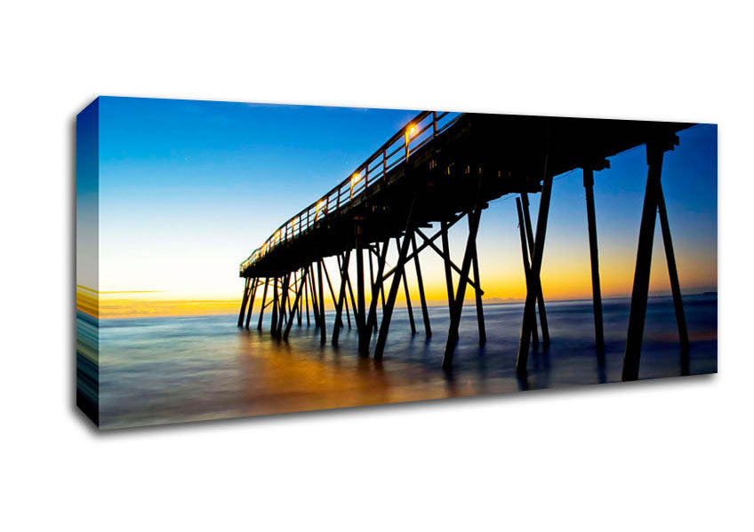 Under The Stunning Pier Canvas Wall Art