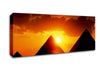 Pyramid Sunrise Canvas Wall Art