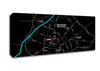 Manchester City Map Canvas Wall Art