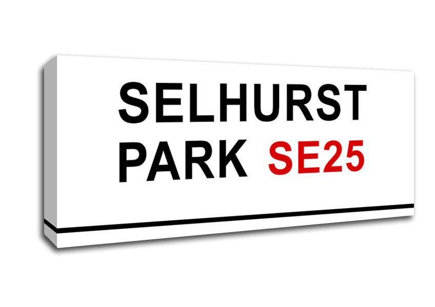 Selhurst Park Signs Canvas Wall Art