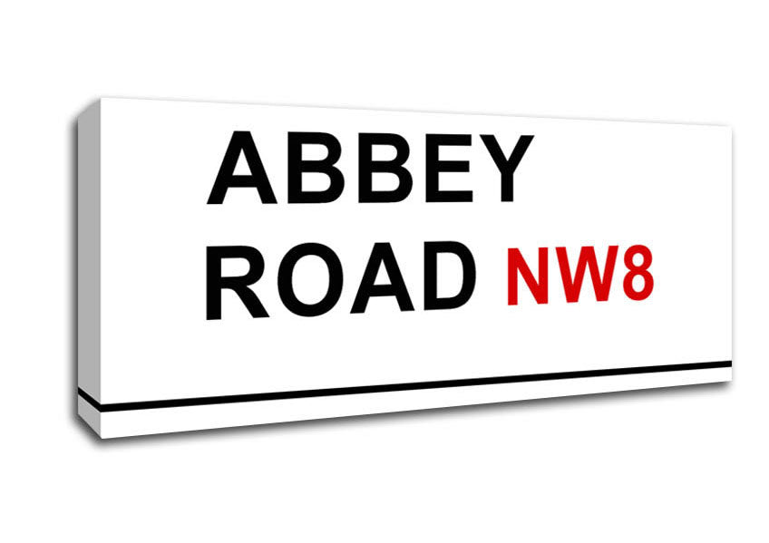 Abbey Road Signs Canvas Wall Art