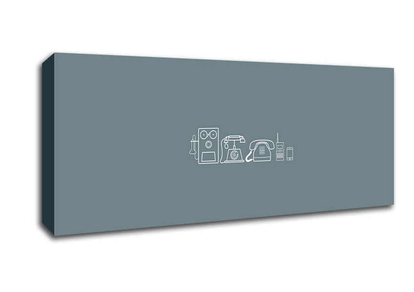 Phone Evolution Canvas Wall Art
