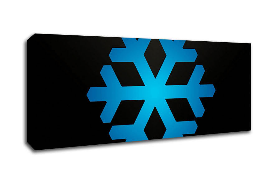 Blue Inset Canvas Wall Art