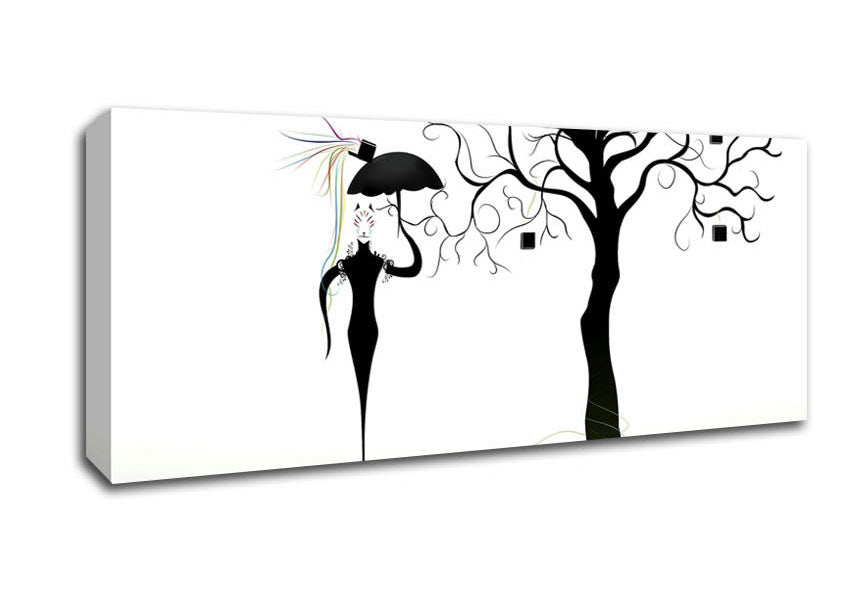 Creative Animal Woman Canvas Wall Art