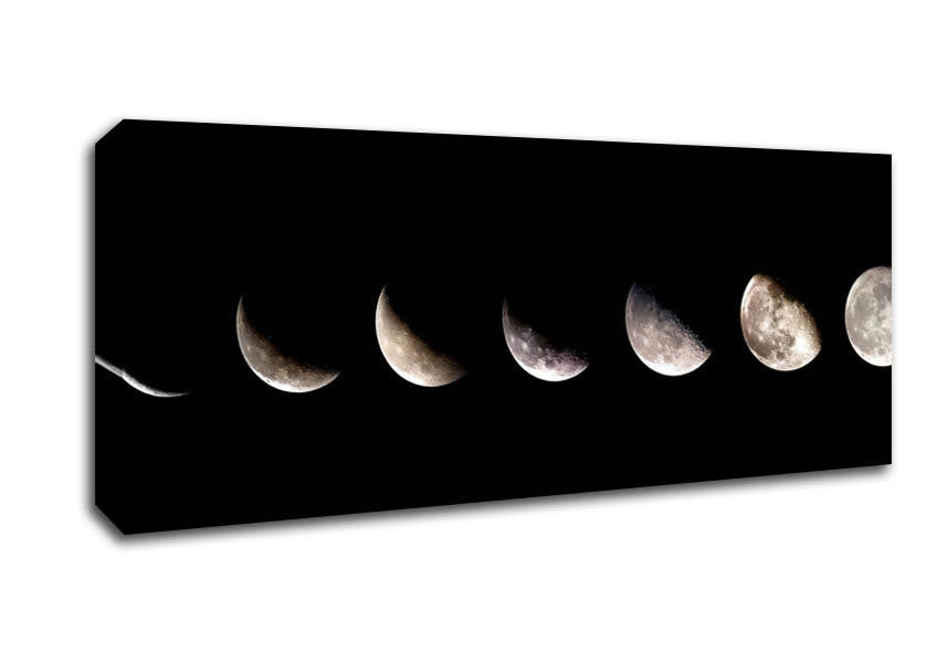Moon Sequence Canvas Wall Art