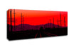 Railtracks At Dusk Canvas Wall Art