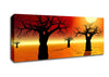 Surreal Desert Trees Canvas Wall Art