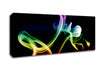 Rainbow Smoke On Black Canvas Wall Art