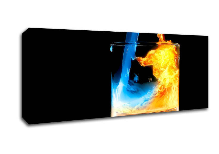 Pouring Fire And Water Canvas Wall Art