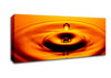 Orange Water Droplet Canvas Wall Art