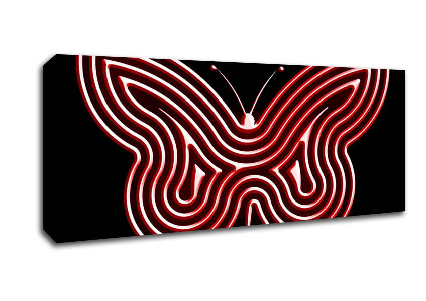 Red Butterfly Wings Canvas Wall Art