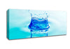 Aqua Splash Canvas Wall Art
