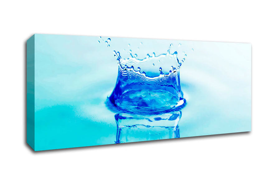 Aqua Splash Canvas Wall Art