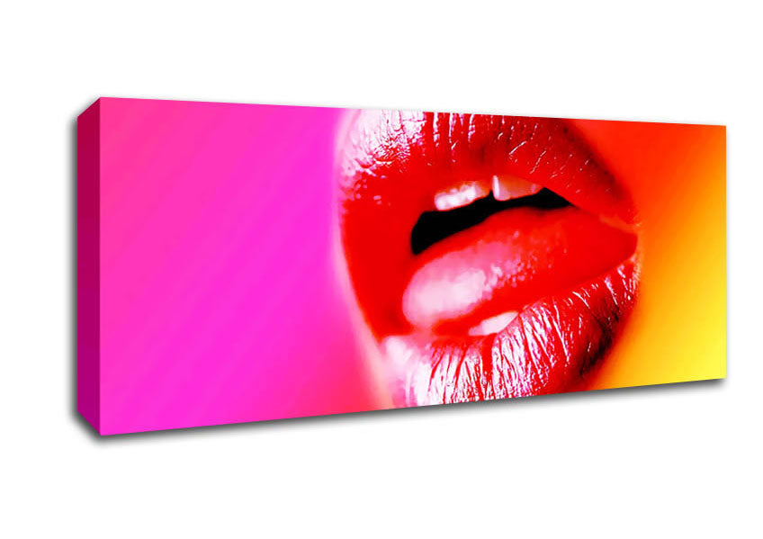 Red Lips Canvas Wall Art