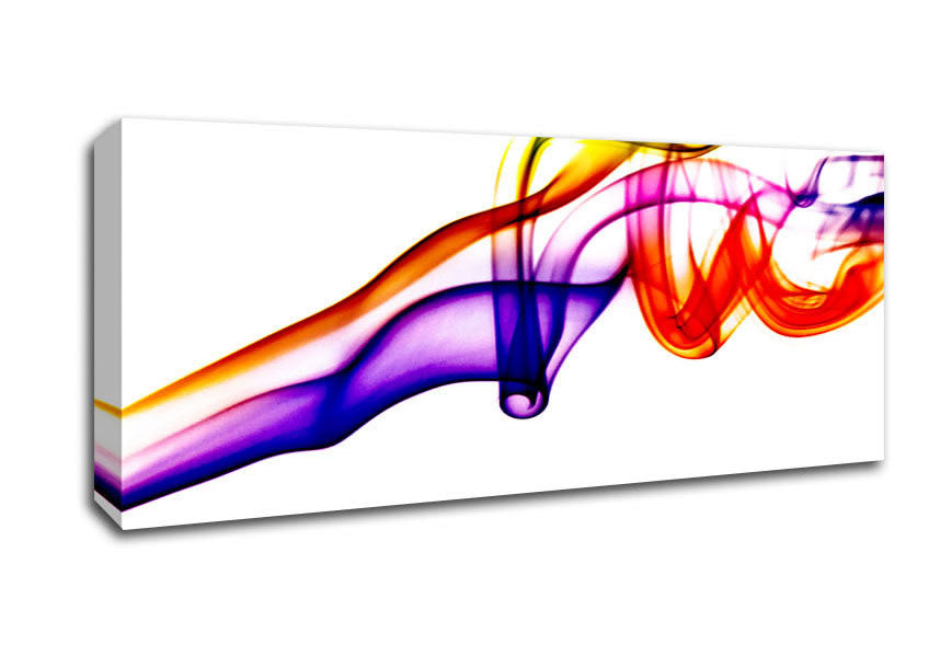 Rainbow Smoke Celebration Canvas Wall Art