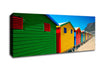 Beach Hut Colours Canvas Wall Art