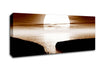 Chocolate Moonlit River Flows Canvas Wall Art