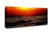 Blazing Sun Over The Crystal Ocean Canvas Wall Art