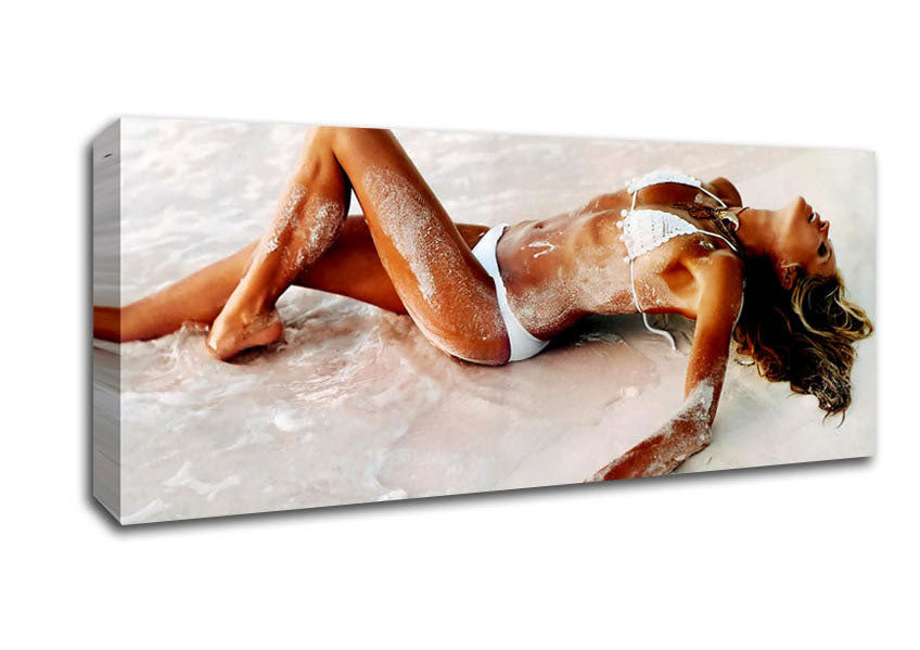 Elle Macpherson In The Sea Canvas Wall Art